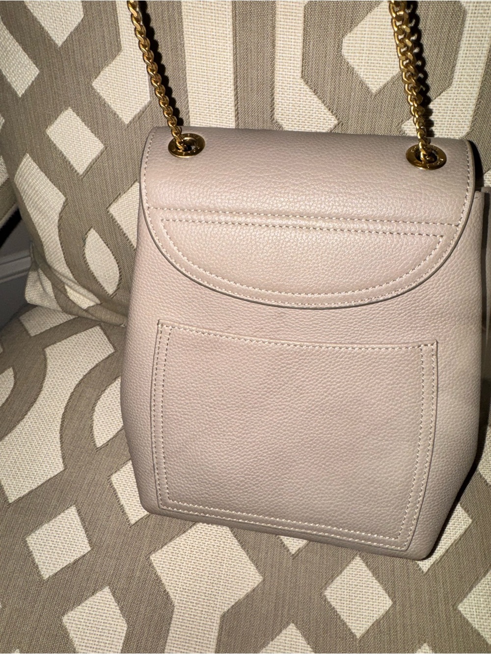 Polène Pebbled Leather Crossbody in Taupe with Gold Hardware - Picture 5 of 5